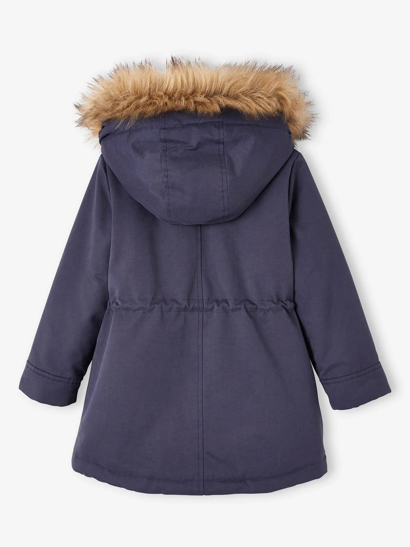 3-in-1 Parka with Hood for Girls - grey green