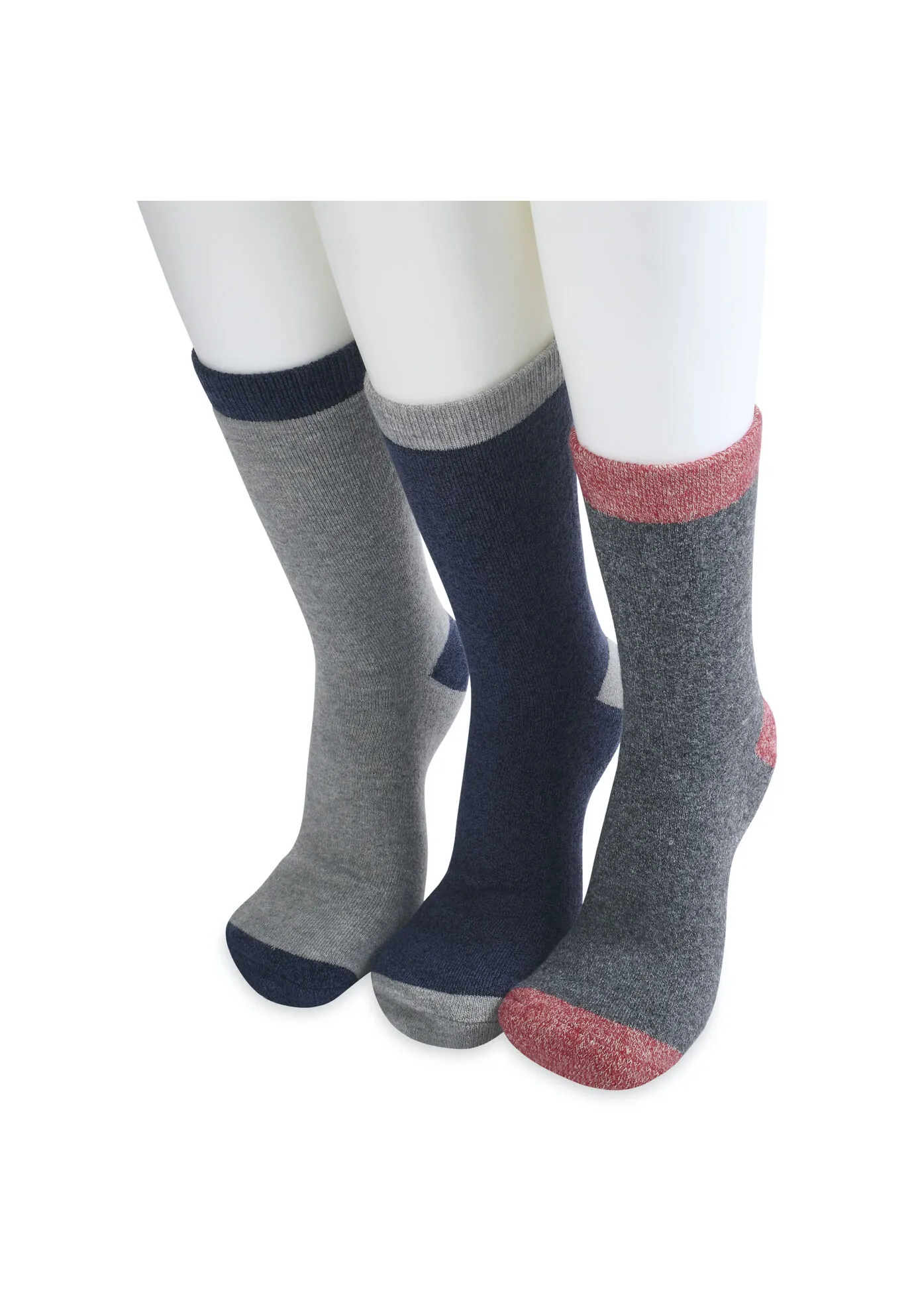 3 Pack Super Soft Midweight Cushioned Thermal Socks