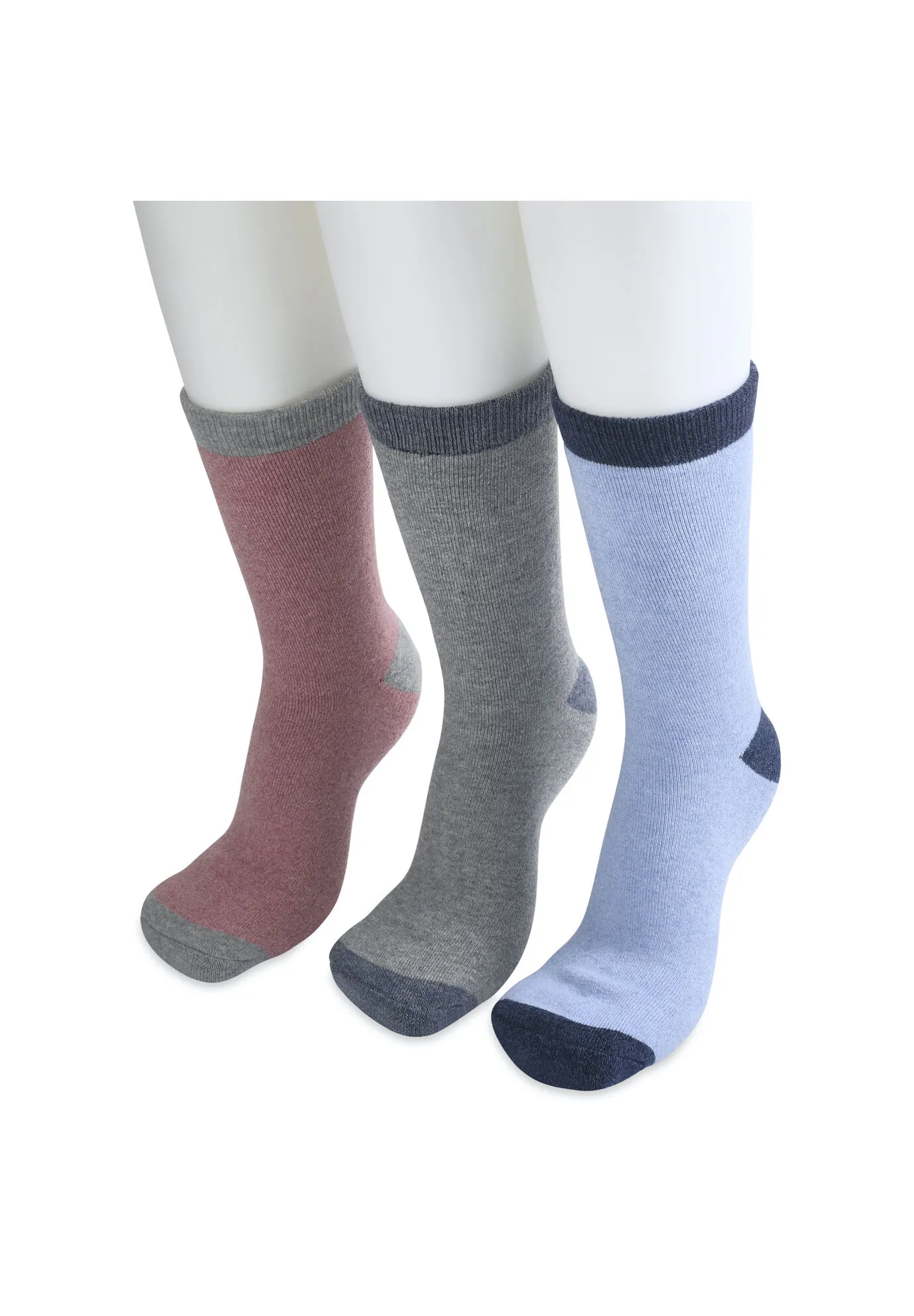 3 Pack Super Soft Midweight Cushioned Thermal Socks