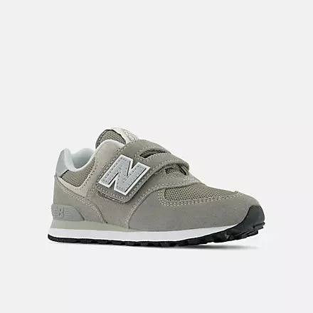 574 Core Hook & Loop Sneaker (Grey + White)