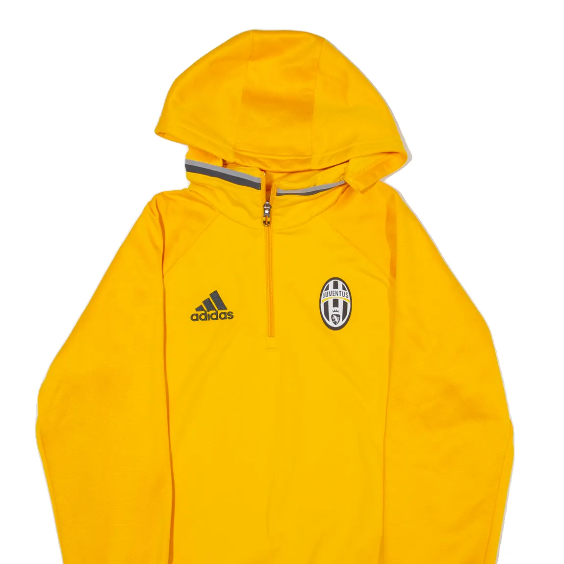 ADIDAS Mens Yellow Hoodie M