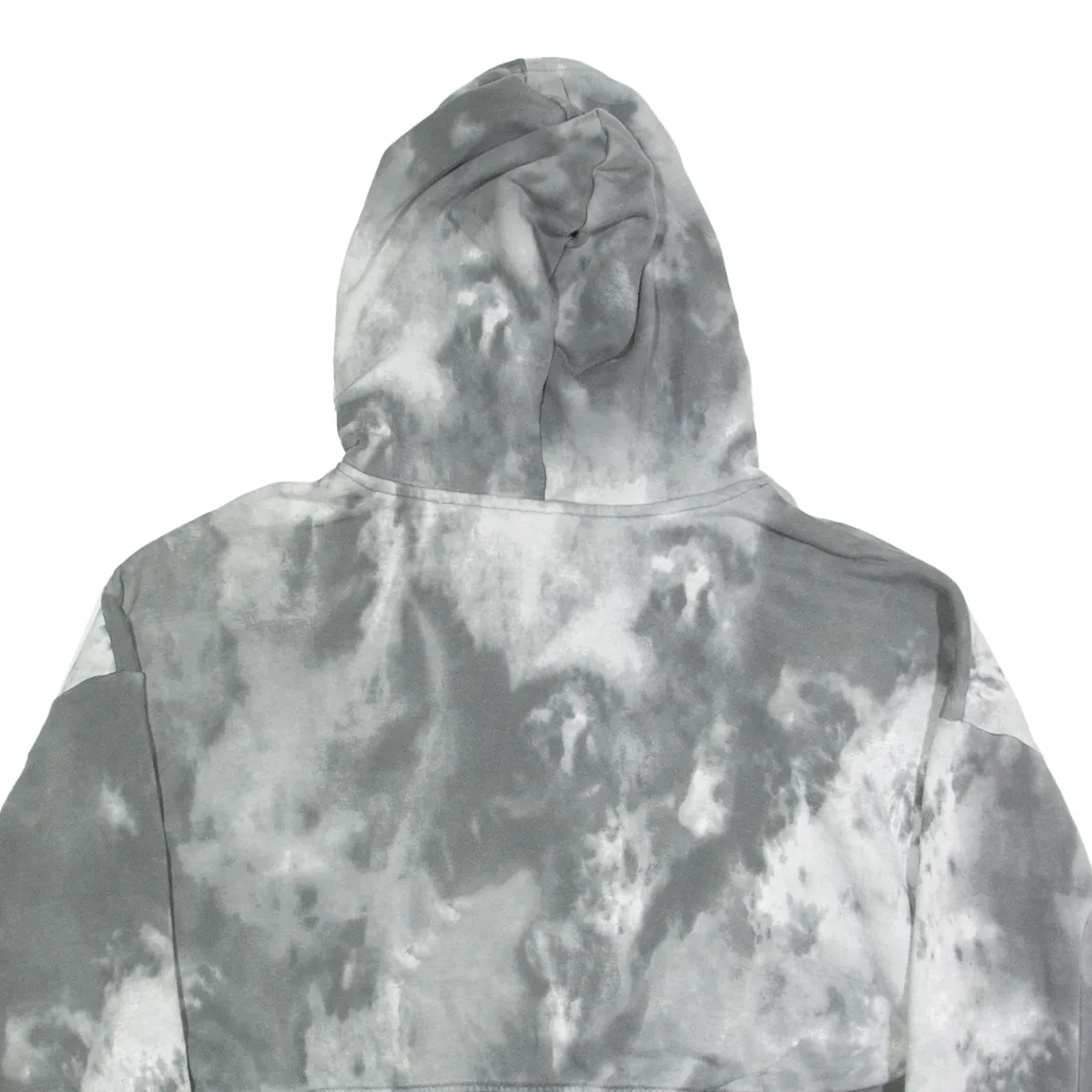 ADIDAS Tie Dye Cropped Womens Grey Hoodie UK 16