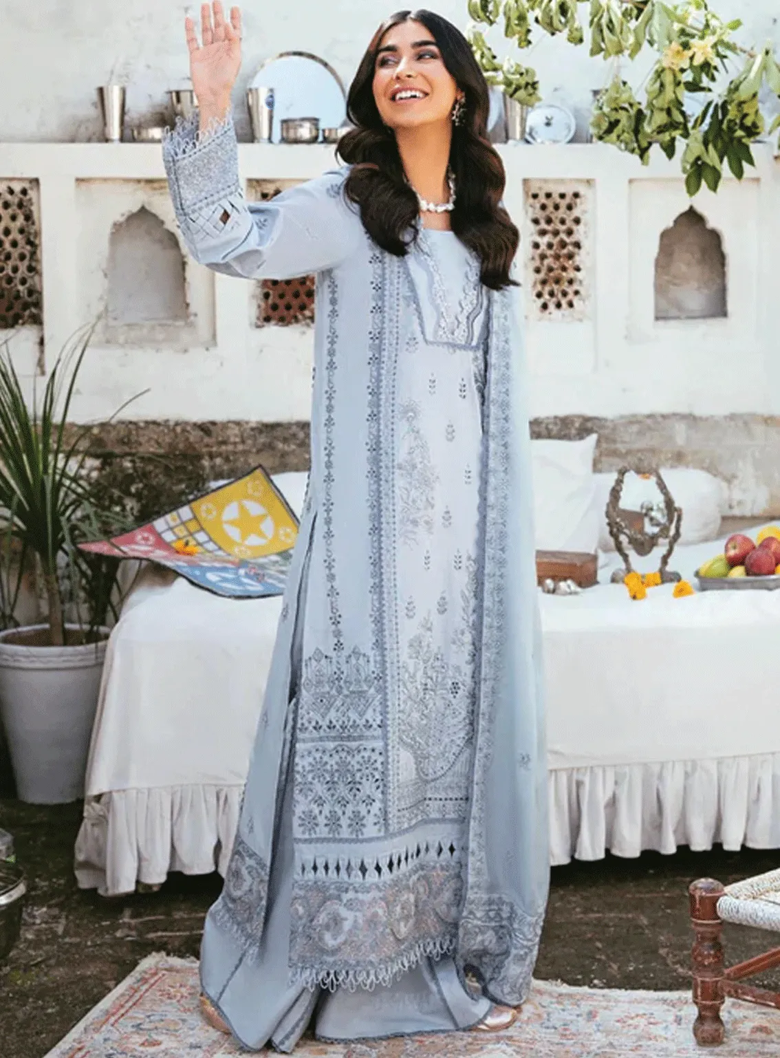 Afsanay By Florent Embroidered Khaddar Unstitched 3 Piece Suit - FL23AK FLK-1B