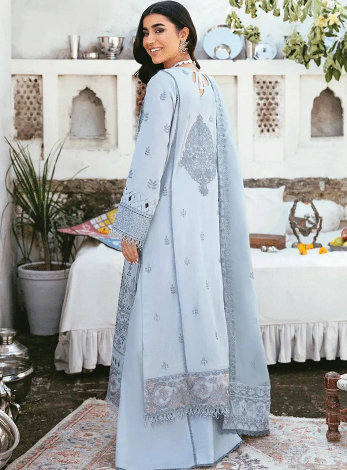 Afsanay By Florent Embroidered Khaddar Unstitched 3 Piece Suit - FL23AK FLK-1B