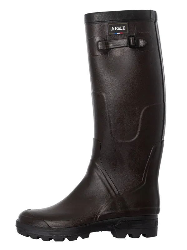 Aigle Benyl Wellington Boots - Brown