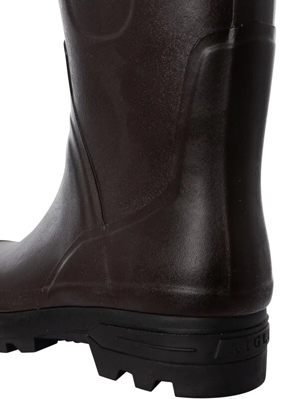 Aigle Benyl Wellington Boots - Brown