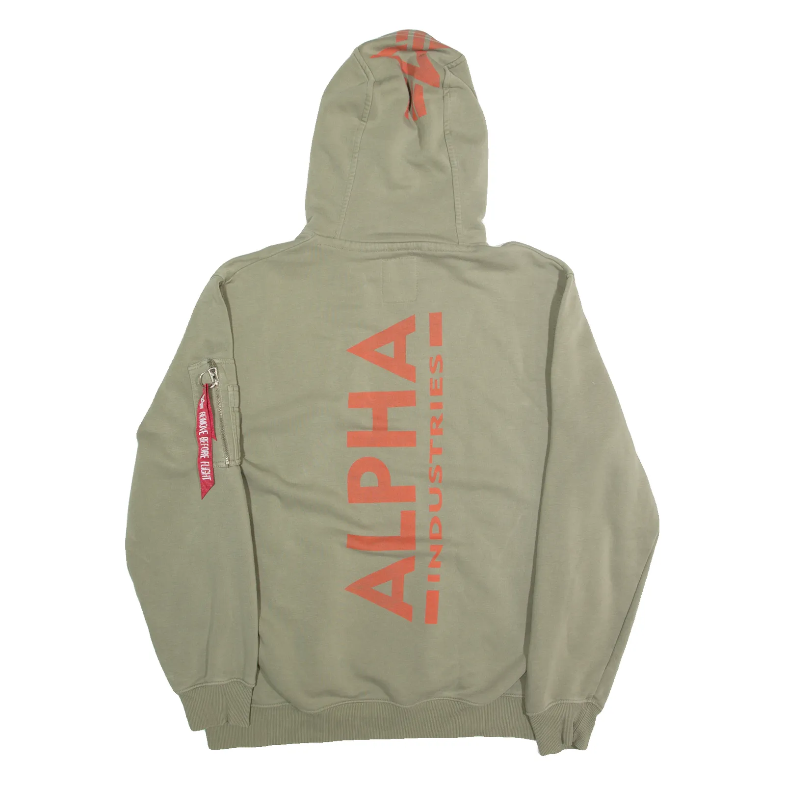 ALPHA INDUSTRIES Mens Green Hoodie XL