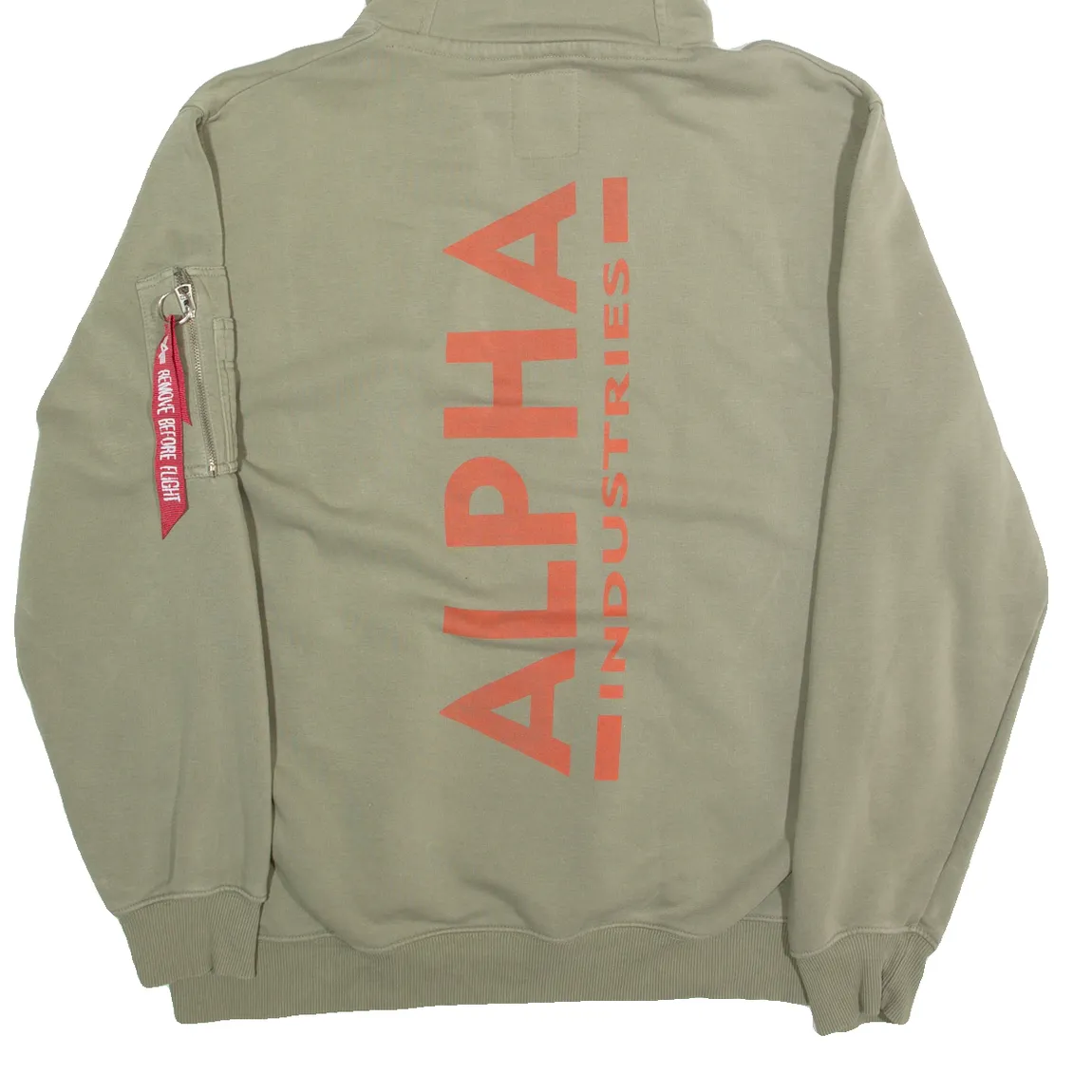 ALPHA INDUSTRIES Mens Green Hoodie XL