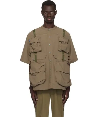 Archival Reinvent Khaki WIND AND SEA Edition Arc Military Bags Shirt