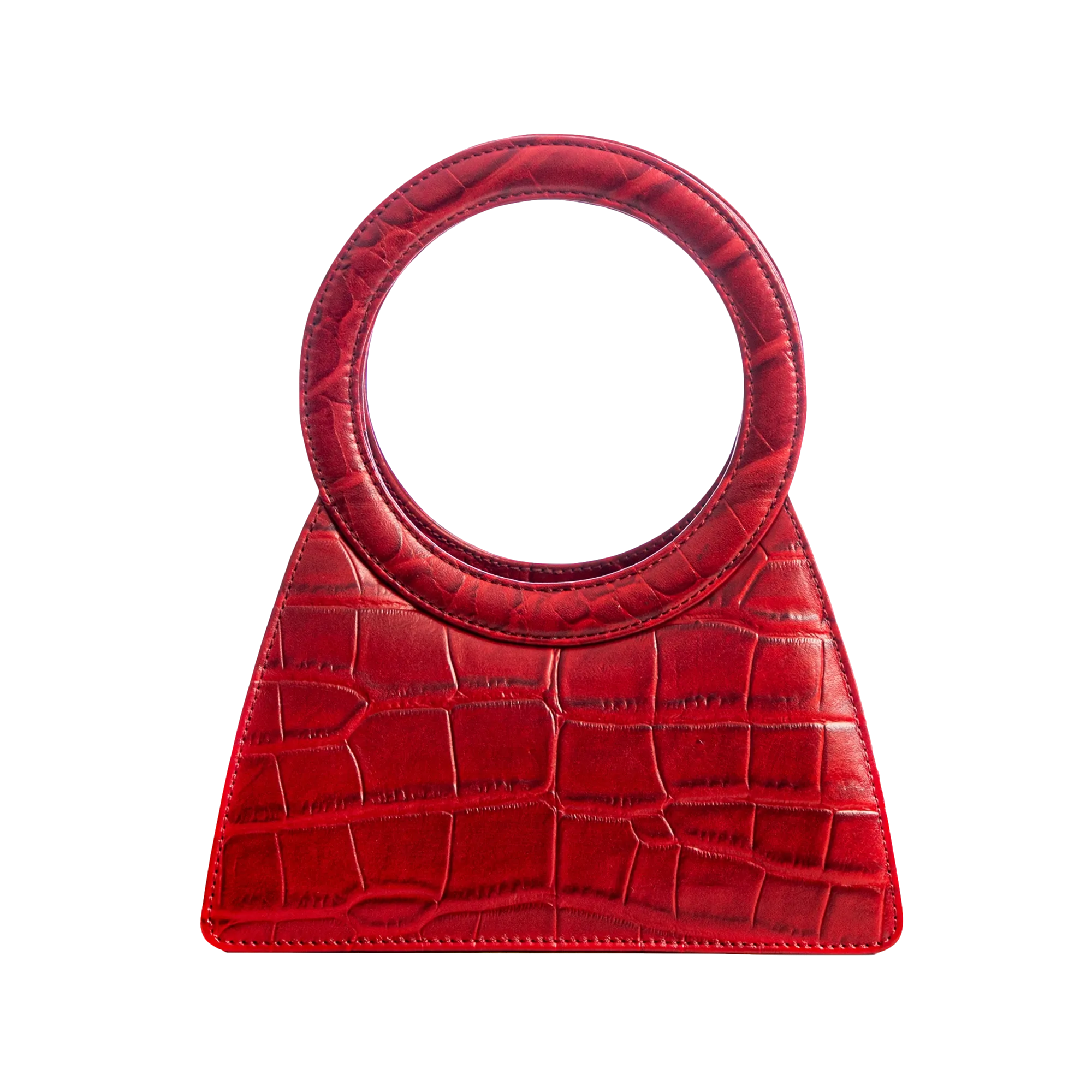 Aseela - Red - Circular Top Handle