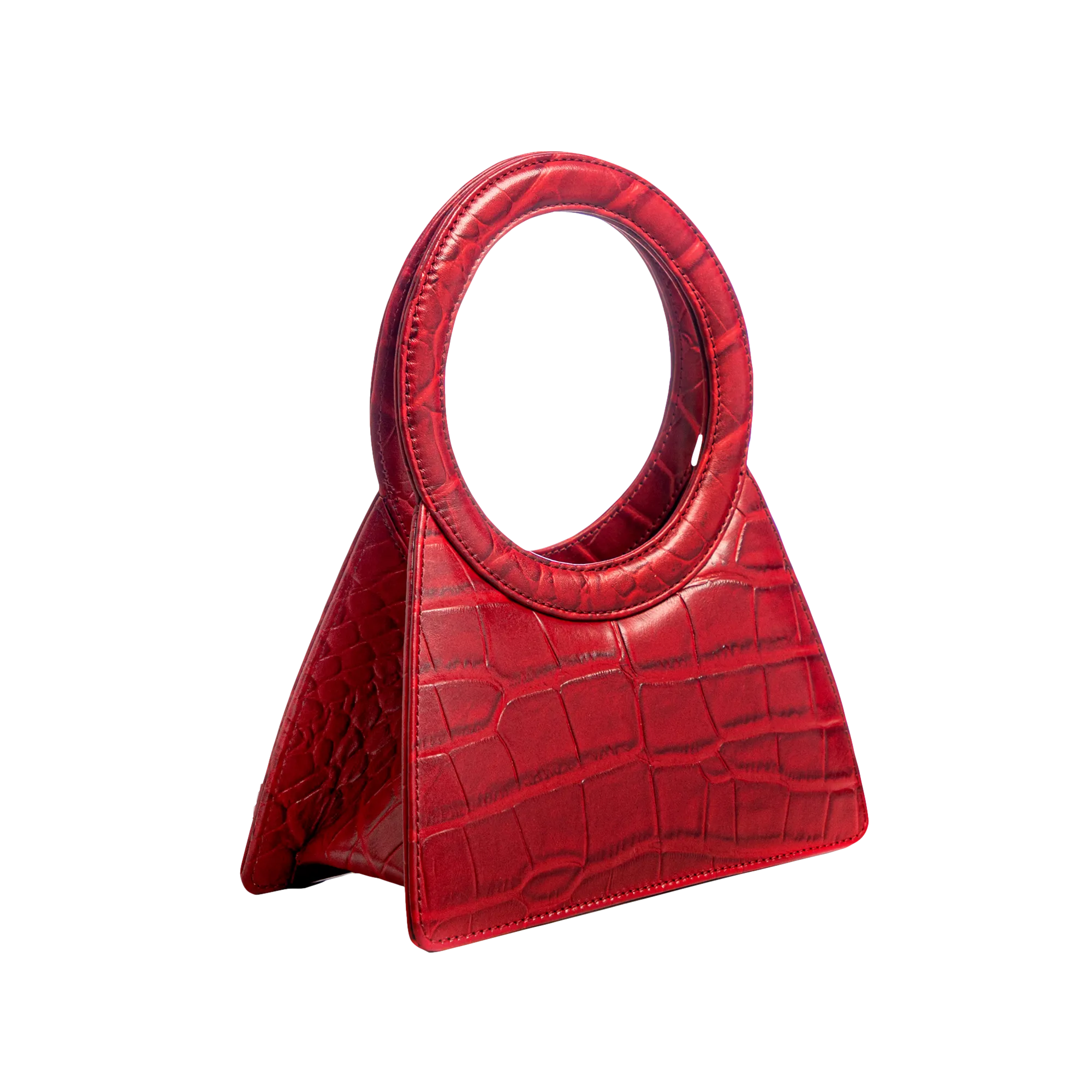 Aseela - Red - Circular Top Handle