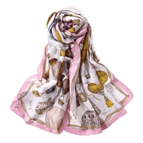 Balloon Lightweight Scarf in Pink