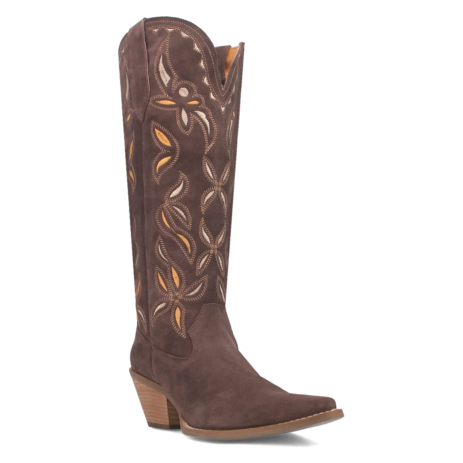 Bandelera Brown Suede Leather Embordered Boots (DS)