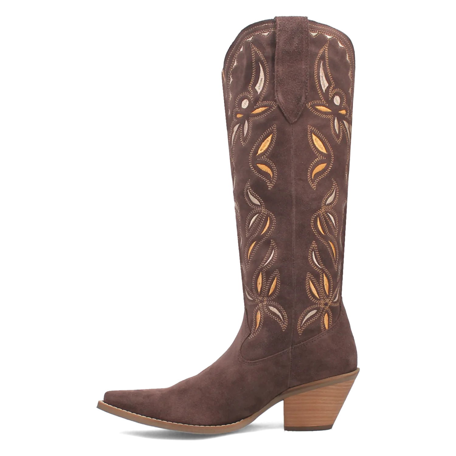 Bandelera Brown Suede Leather Embordered Boots (DS)