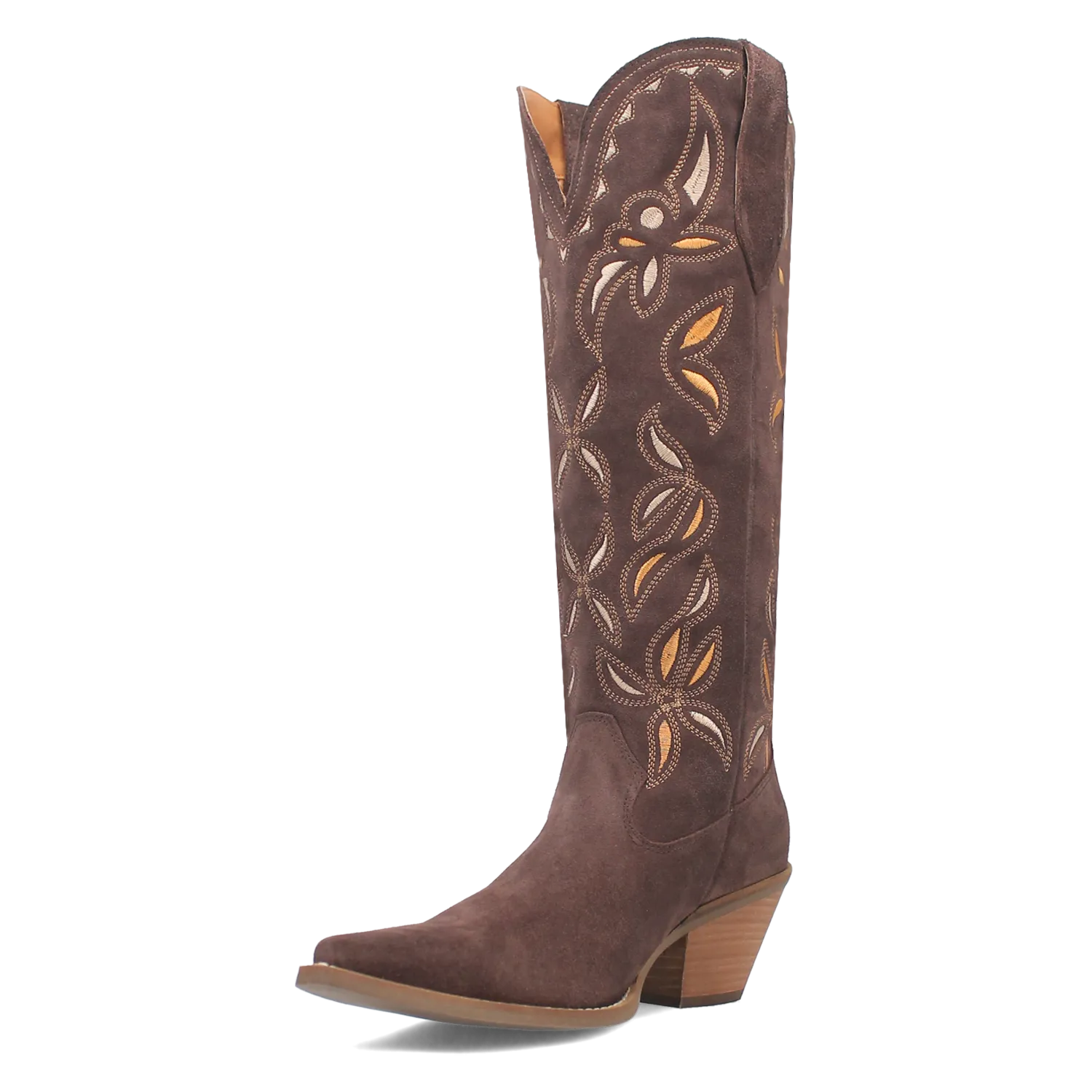 Bandelera Brown Suede Leather Embordered Boots (DS)