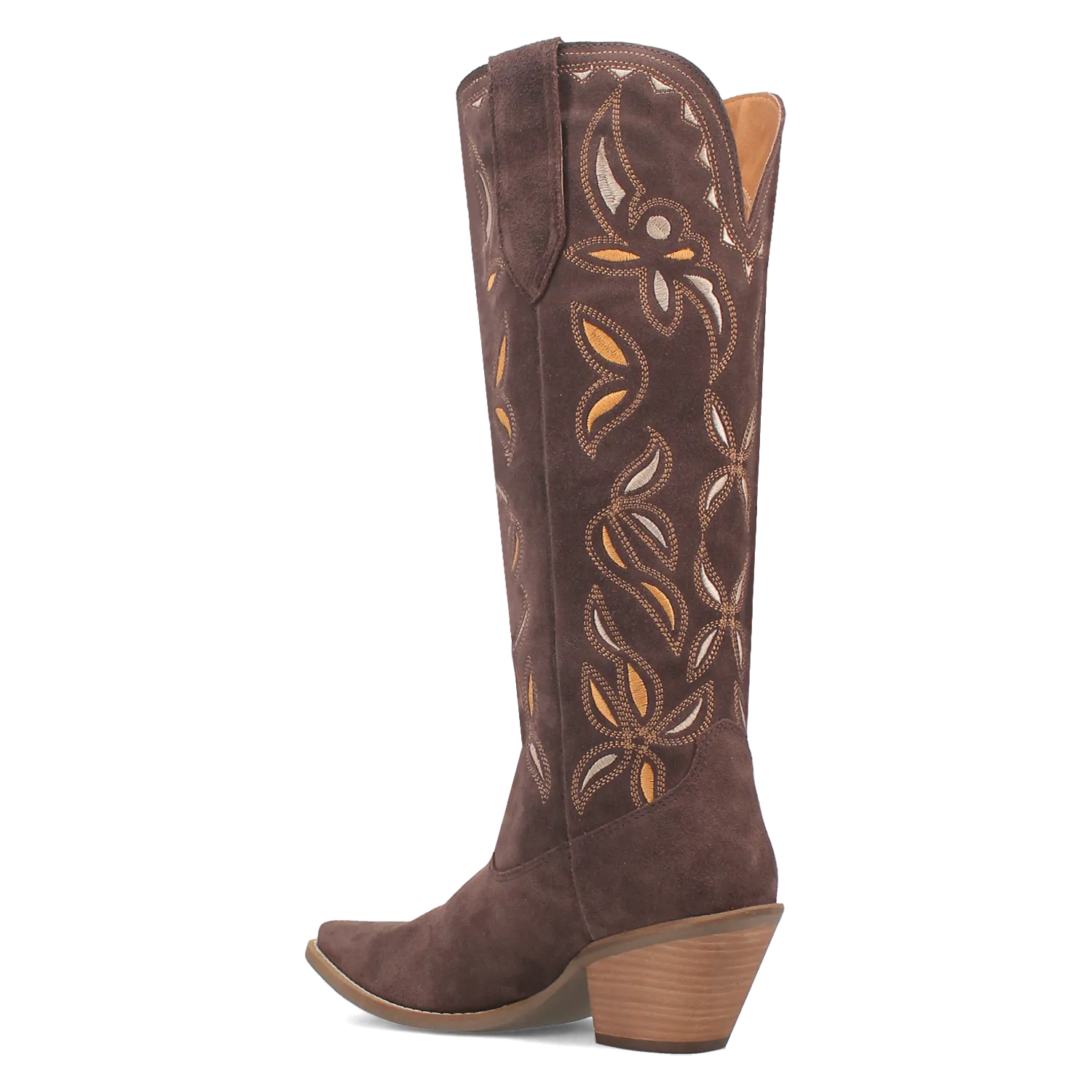 Bandelera Brown Suede Leather Embordered Boots (DS)