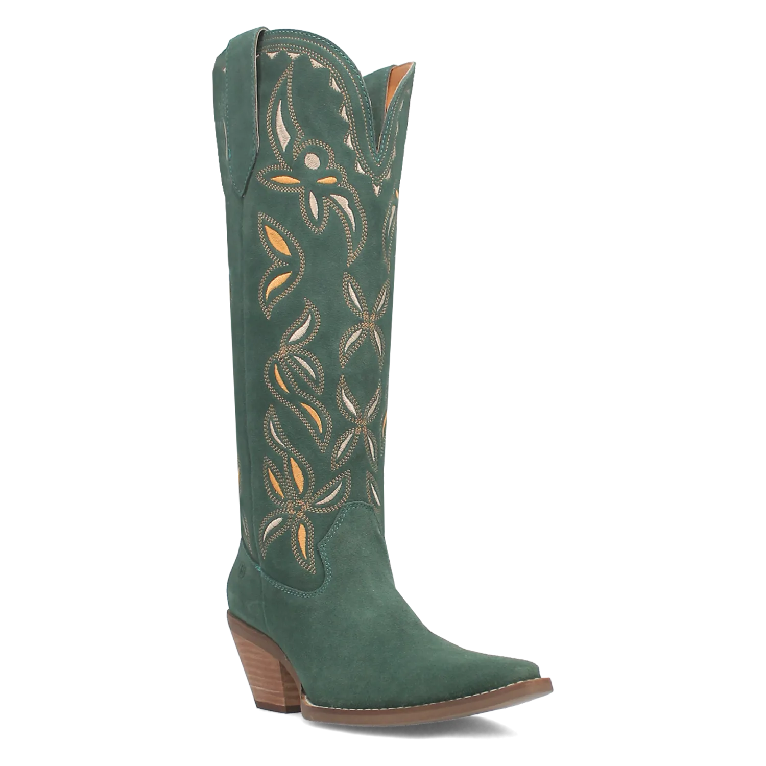 Bandelera Green Suede Leather Embordered Boots (DS)