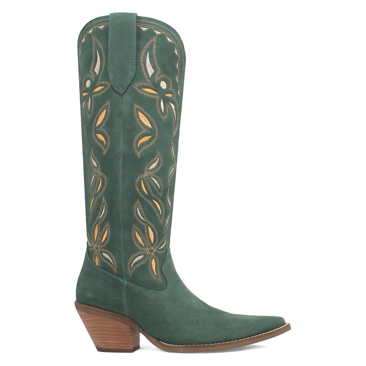 Bandelera Green Suede Leather Embordered Boots (DS)