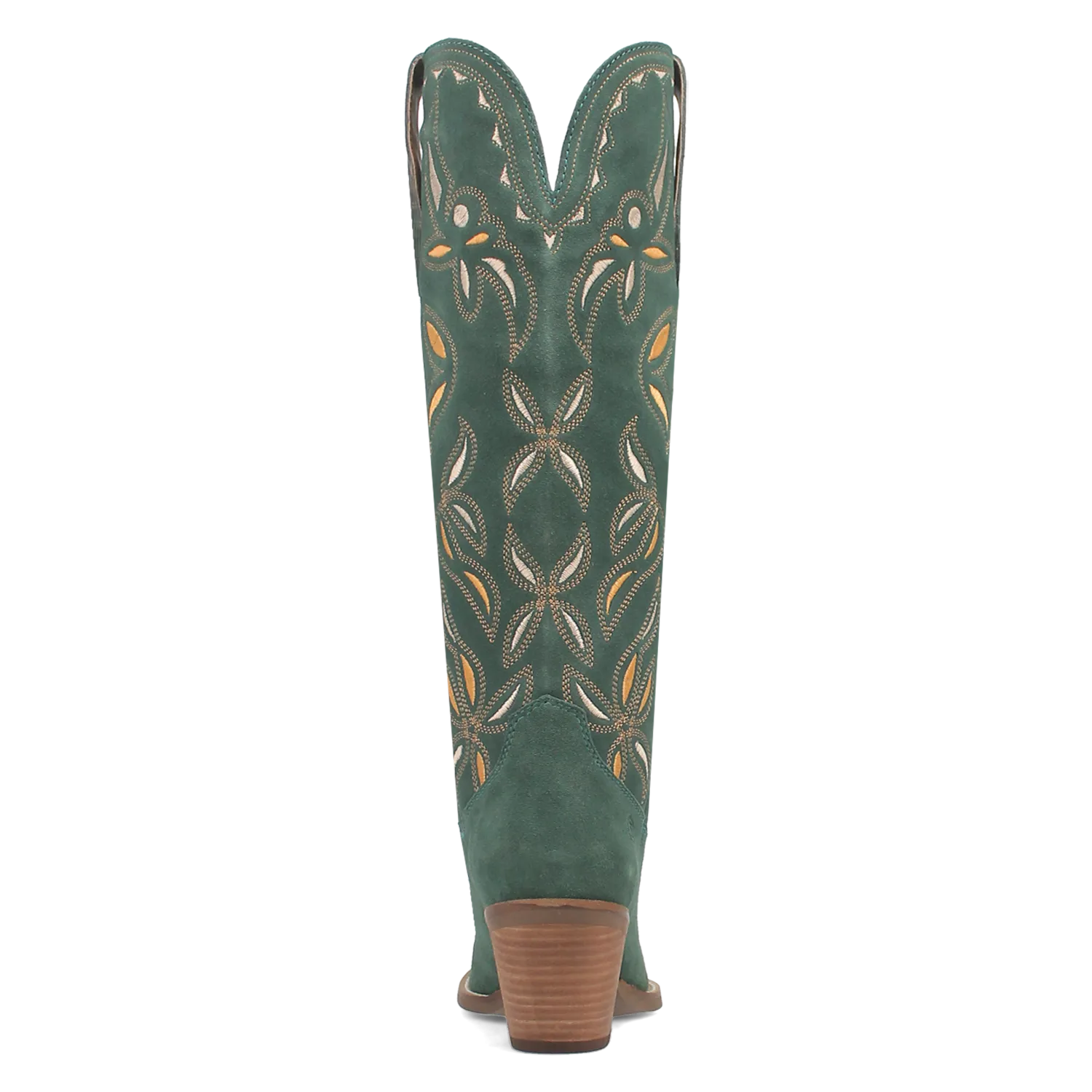 Bandelera Green Suede Leather Embordered Boots (DS)