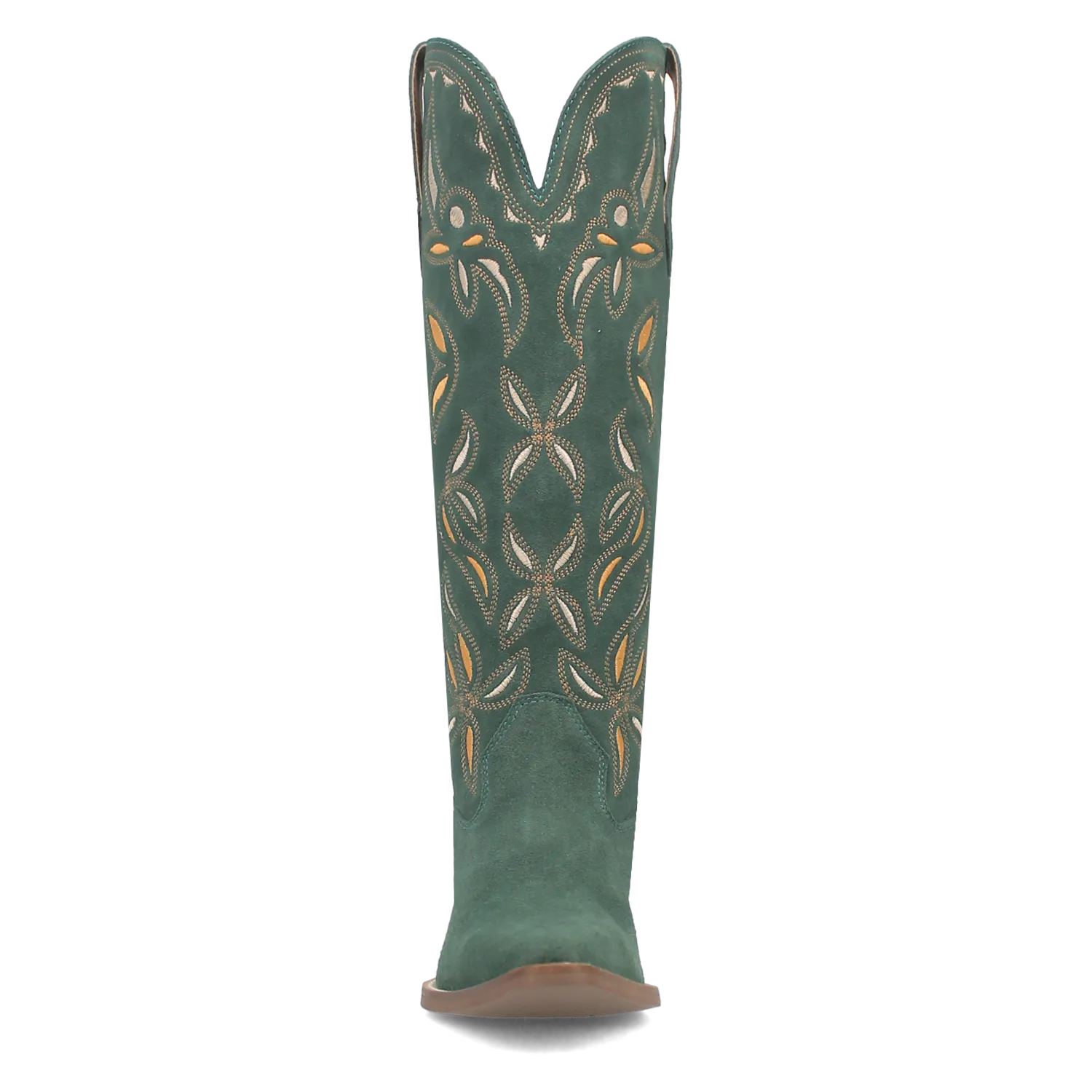 Bandelera Green Suede Leather Embordered Boots (DS)