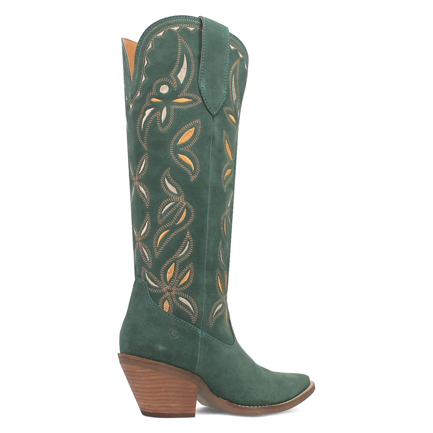 Bandelera Green Suede Leather Embordered Boots (DS)