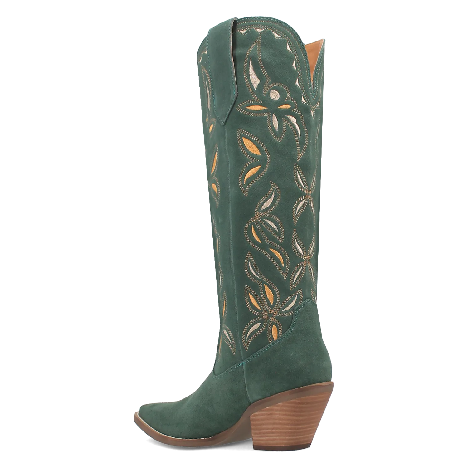 Bandelera Green Suede Leather Embordered Boots (DS)