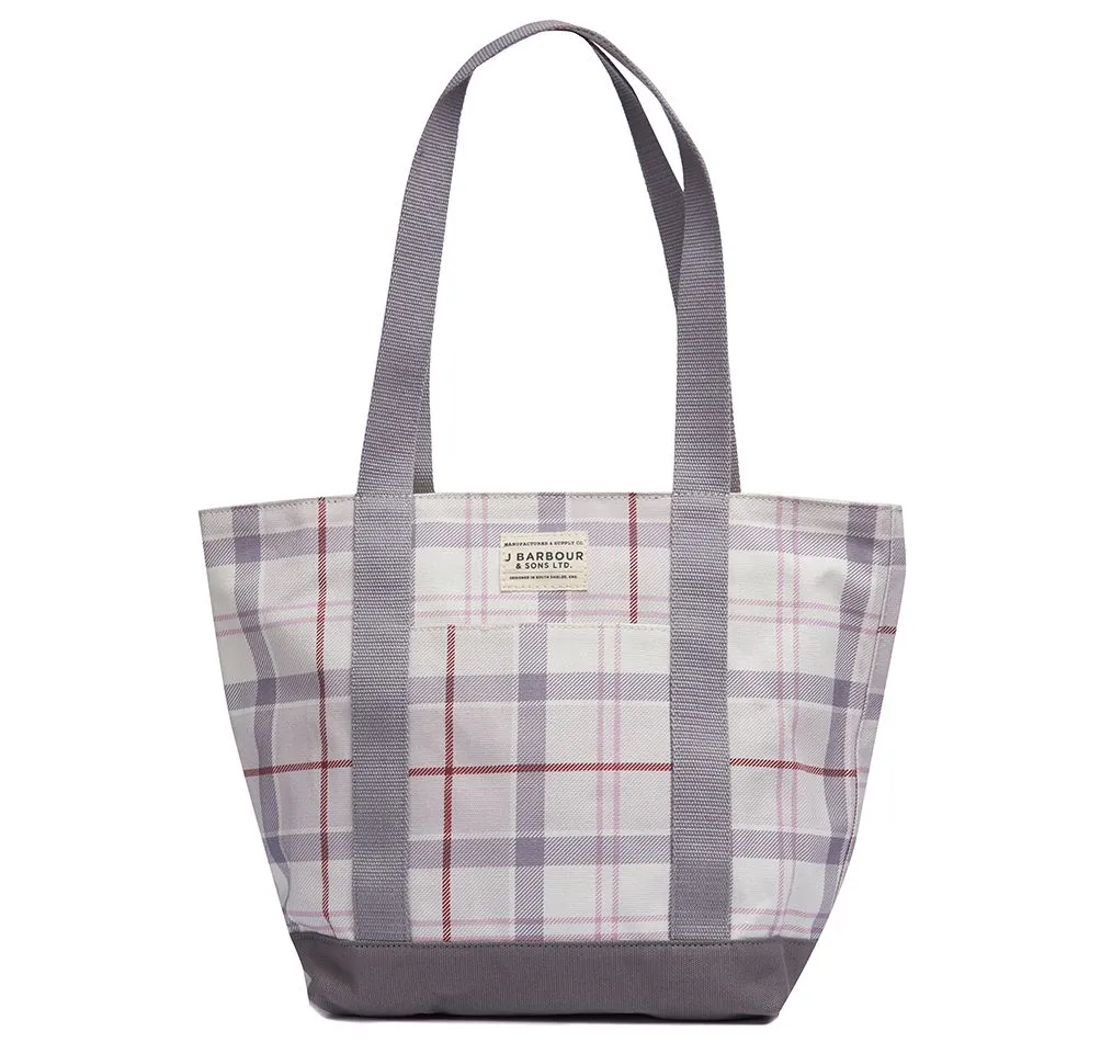 Barbour Kirkaldy Tote Bag in Platinum Tartan