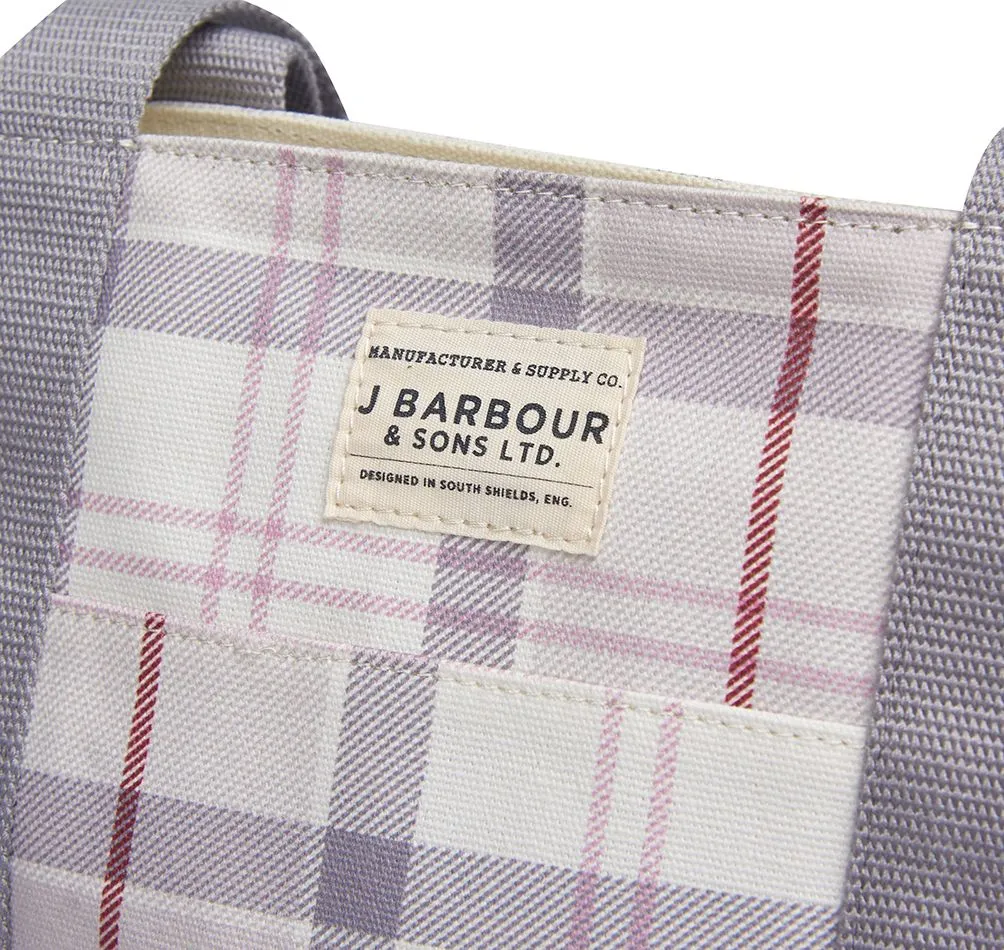 Barbour Kirkaldy Tote Bag in Platinum Tartan