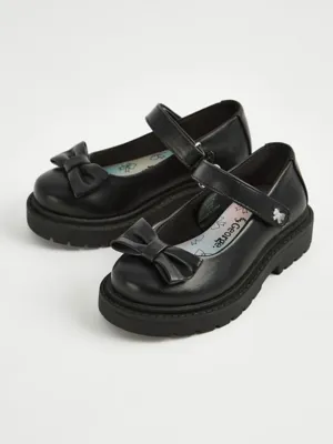 Black Chunky Bow Front Mary Jane Shoes | School | George at ASDA