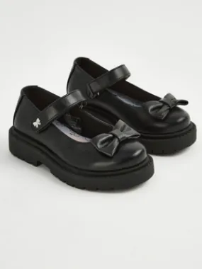 Black Chunky Bow Front Mary Jane Shoes | School | George at ASDA