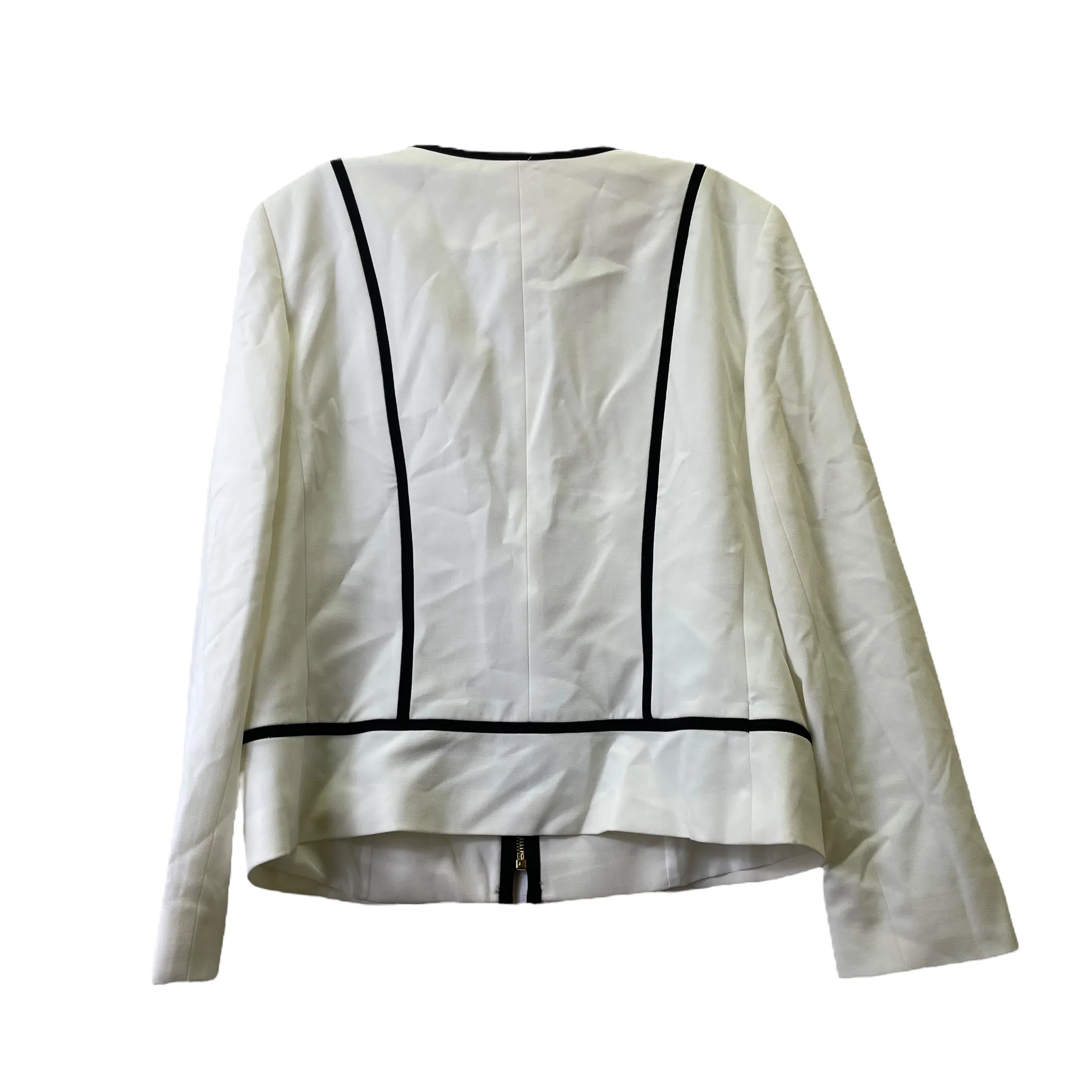 Blazer By Tahari By Arthur Levine In White, Size: L