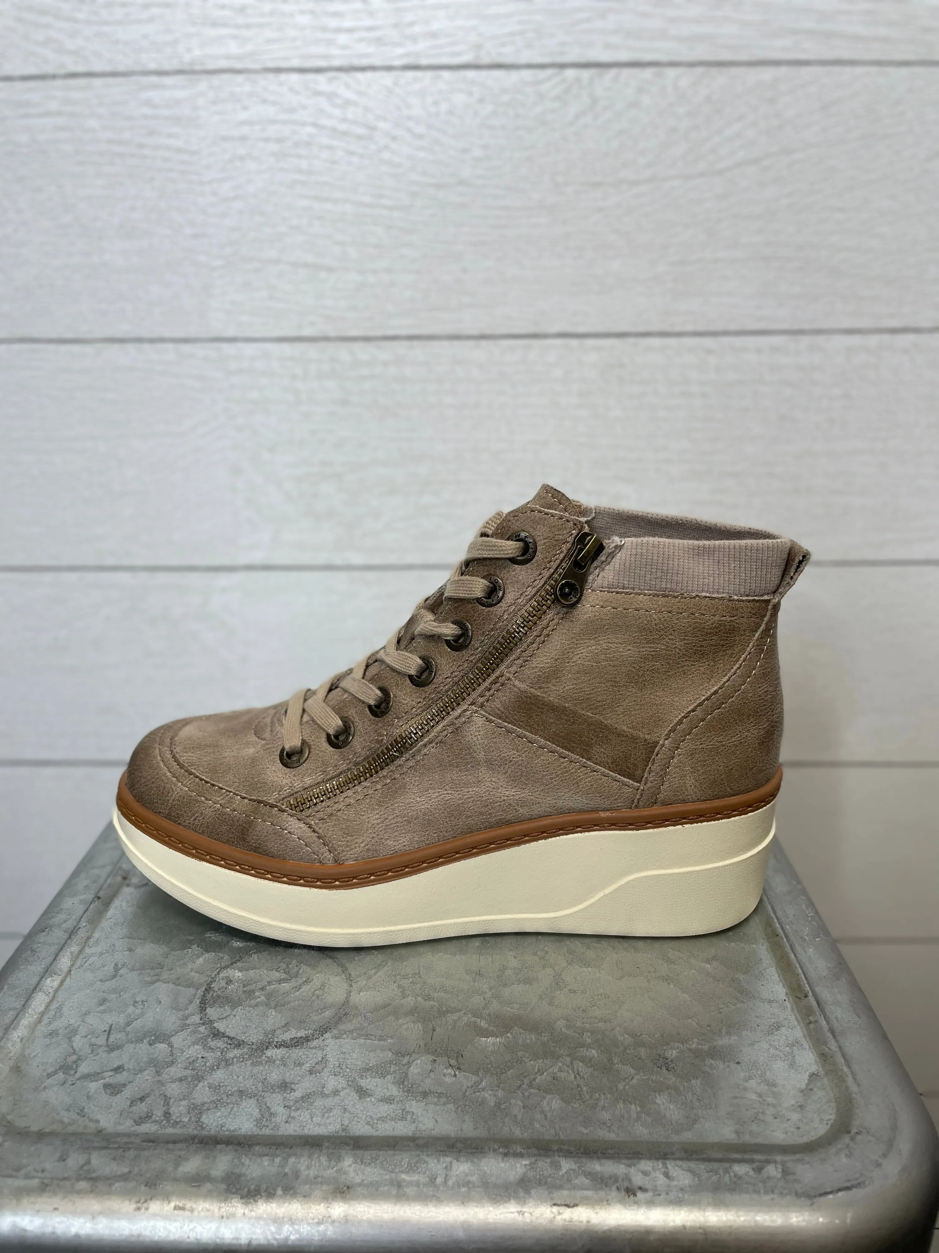 BLOWFISH | CAMDEN WEDGE SNEAKER BOOT | MUSHROOM