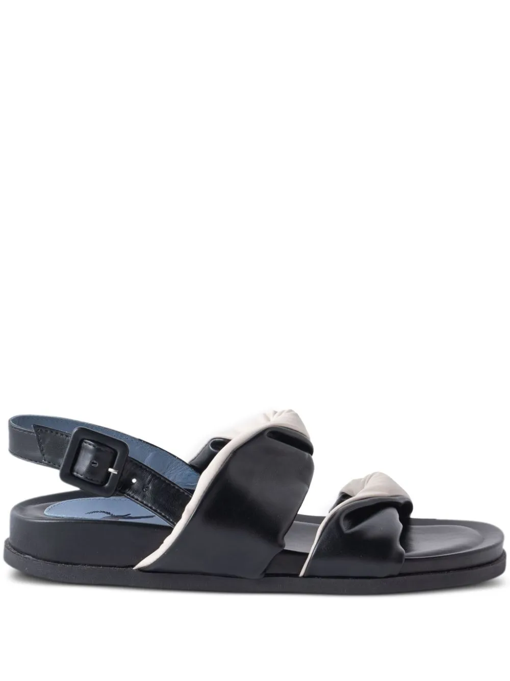 Blue Bird Shoes Papete Helix twist-front sandals - Black