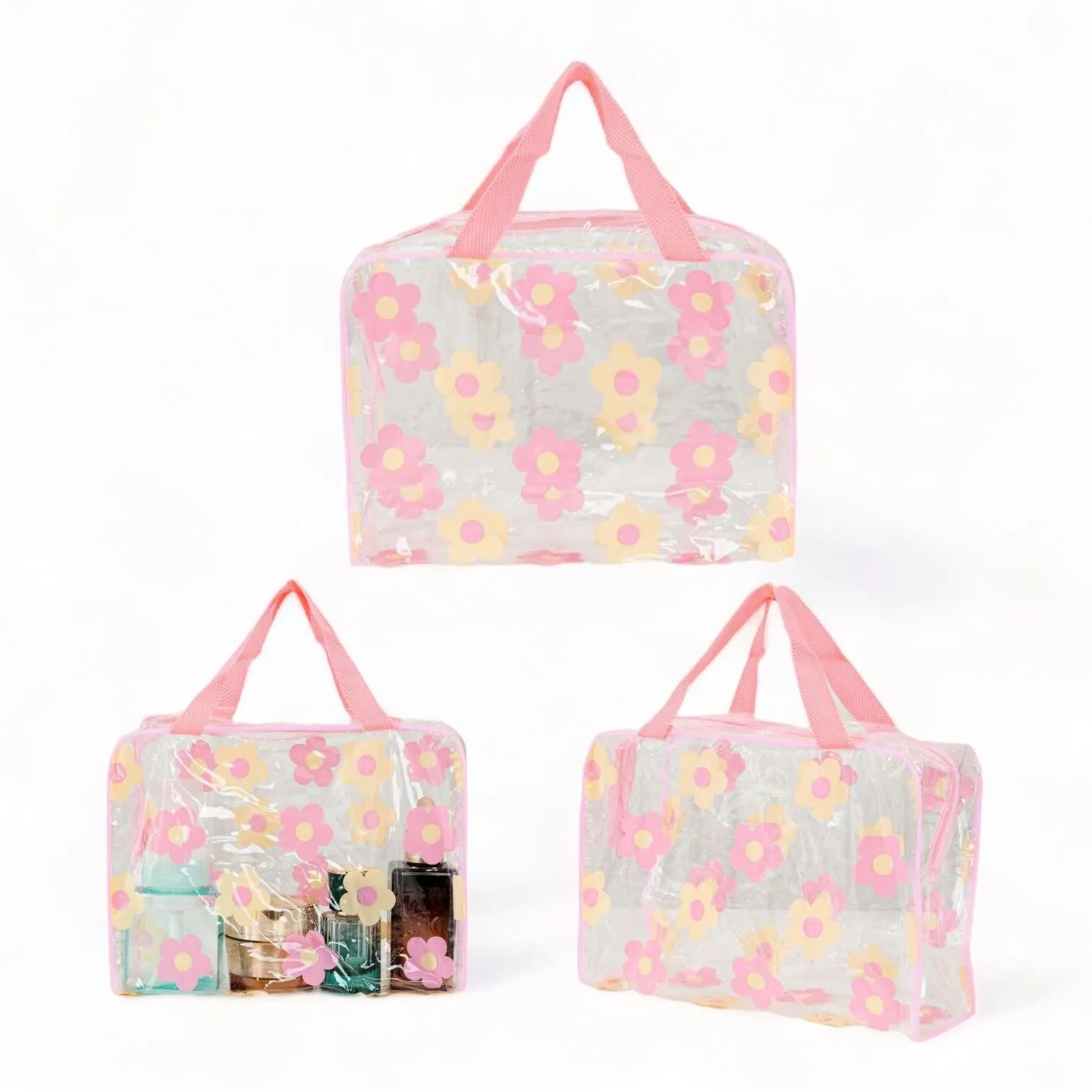 BOLSO Floral Print PVC Bag Organizer