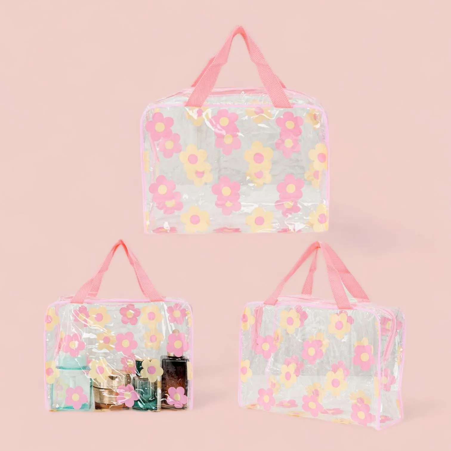 BOLSO Floral Print PVC Bag Organizer