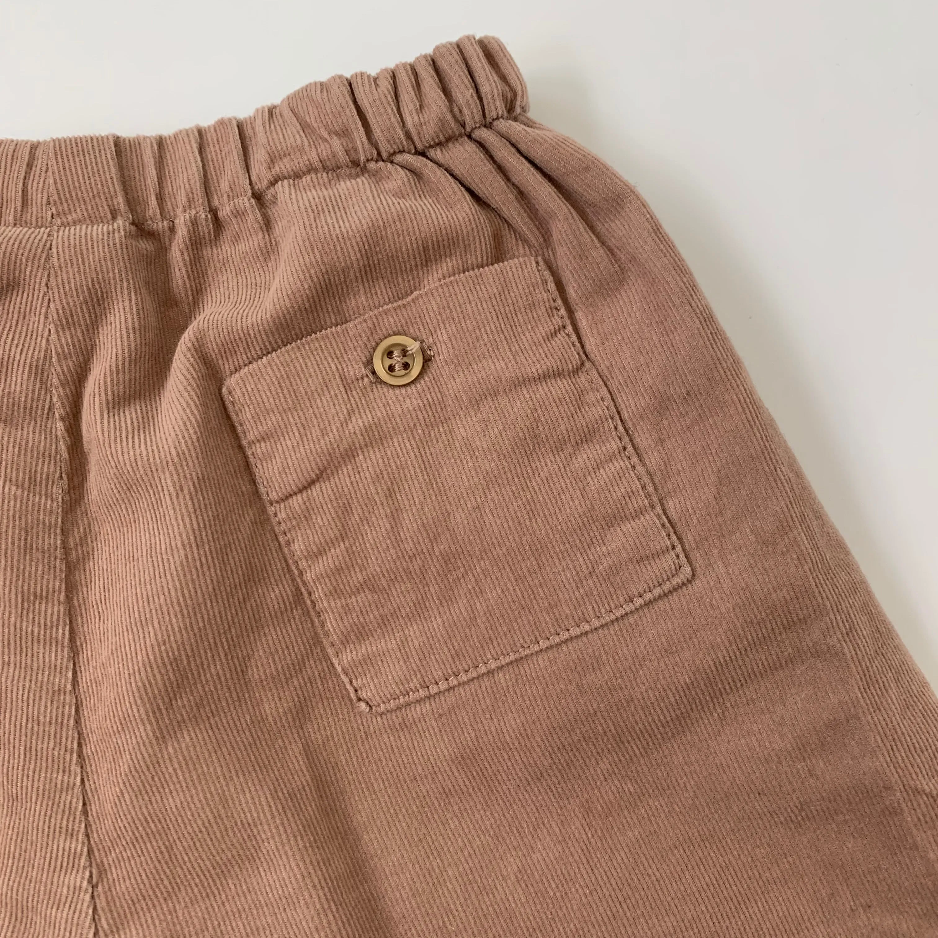 Bonpoint Dusty Pink Fine Cord Trousers: 6 Months