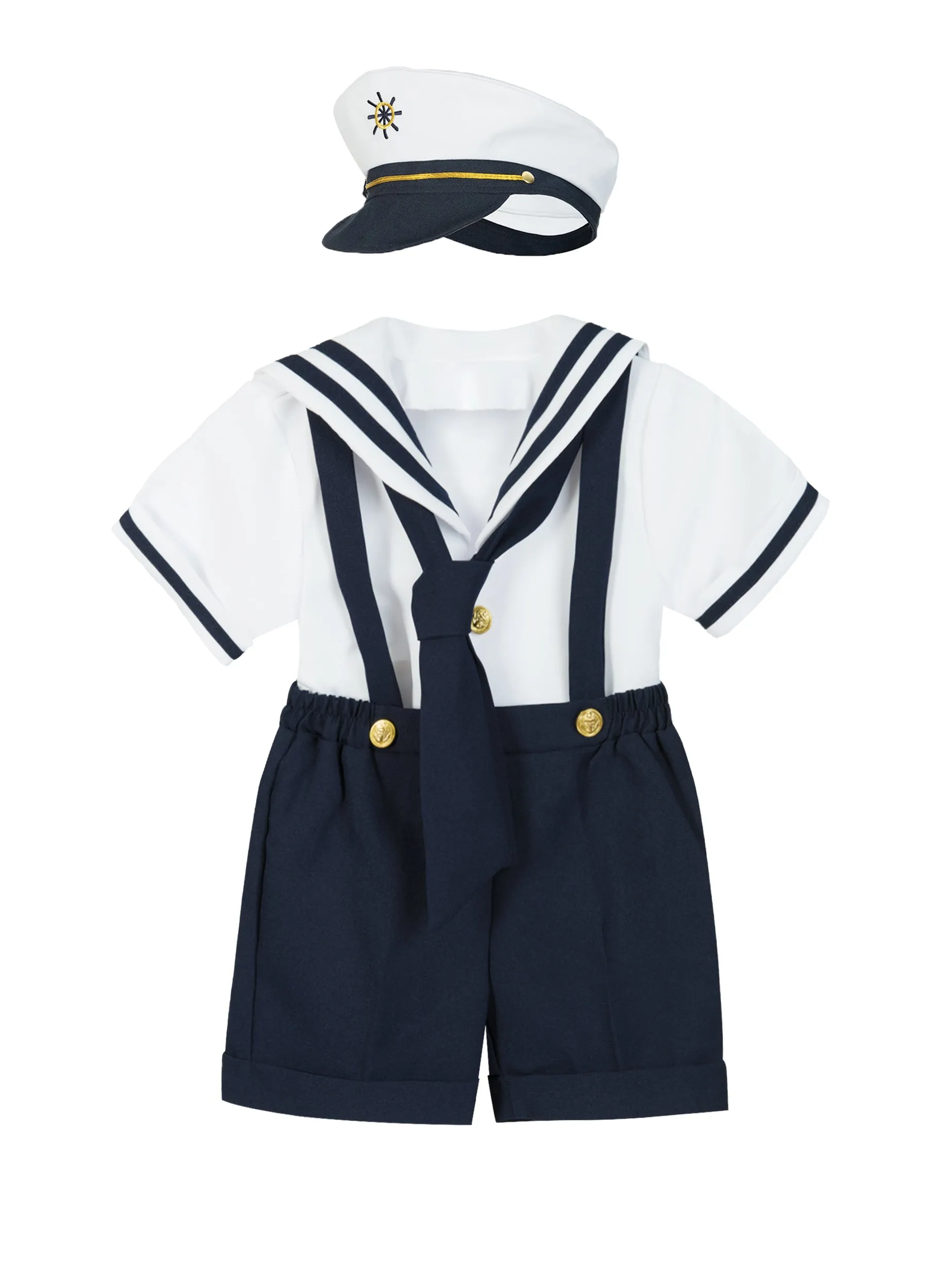 Boys sailor shirt and gallus trousers (4 pcs)