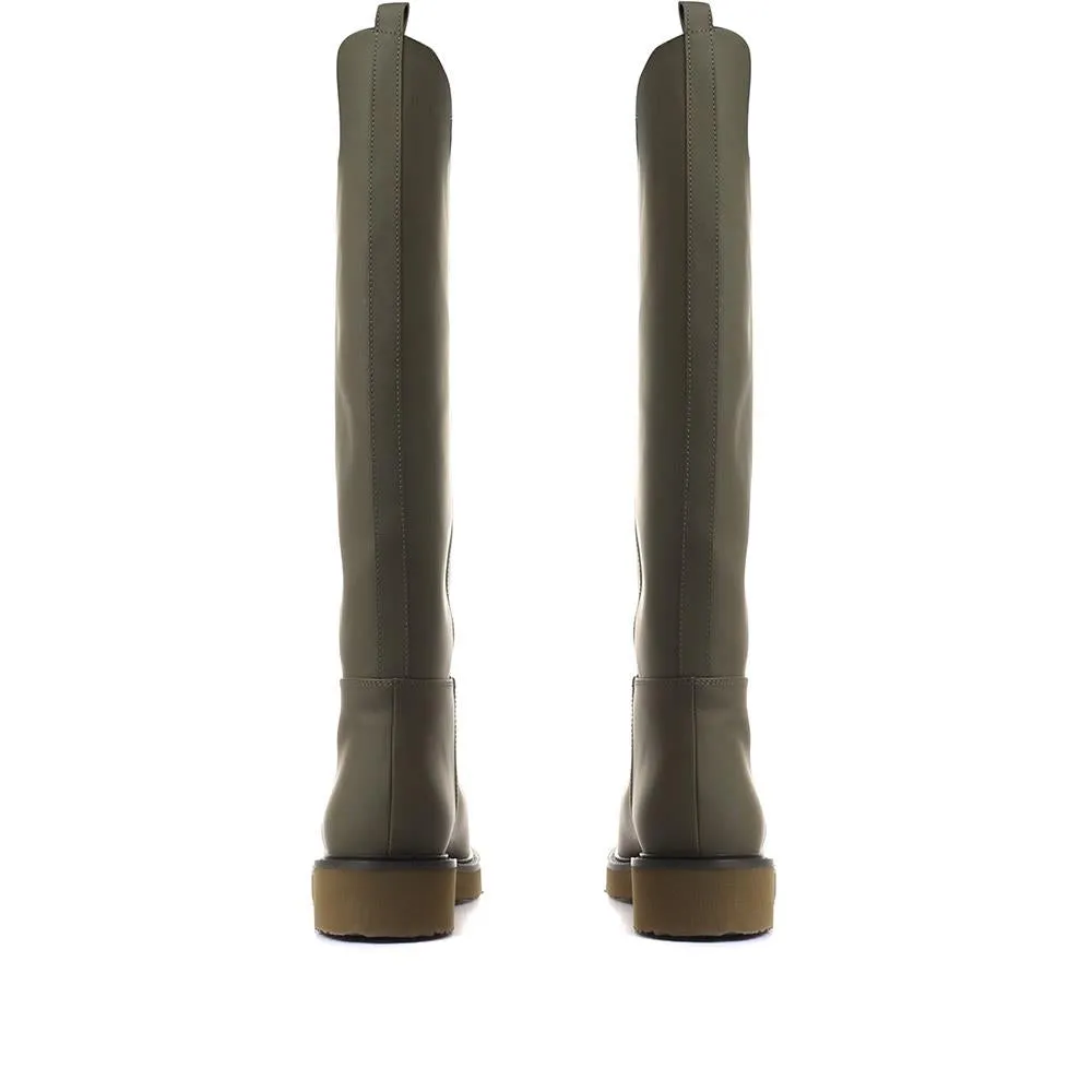 Cadee Leather Knee High Boots - CADEE / 321 287