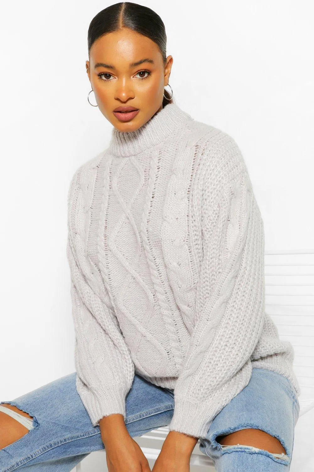 Chunky Balloon Sleeve Sweater