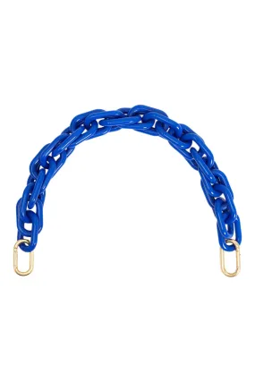 Clare V. Shortie Strap in Cobalt Resin