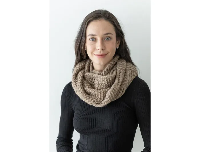 Clovered Accessories Crochet Knit Infinity Scarf