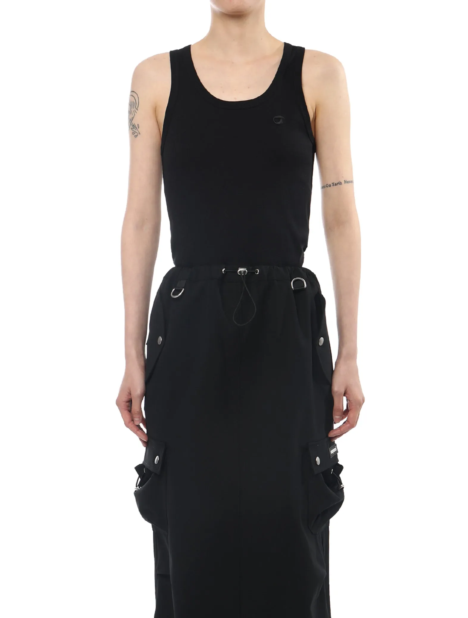 Coperni Black Logo Tank Top