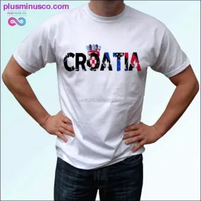 Croatia Flag - white t-shirt top country design - mens