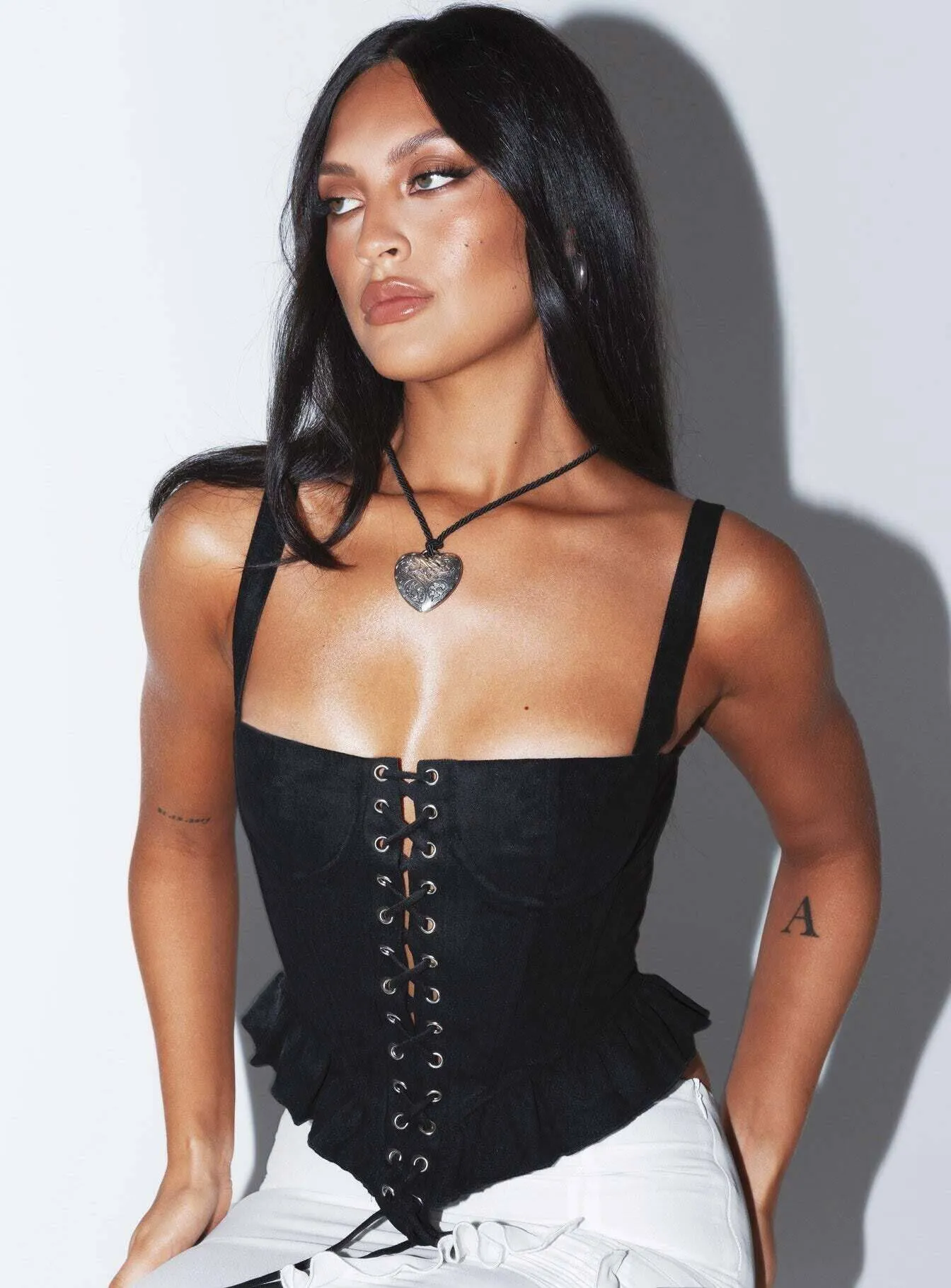 Cuatro Corset Top Black