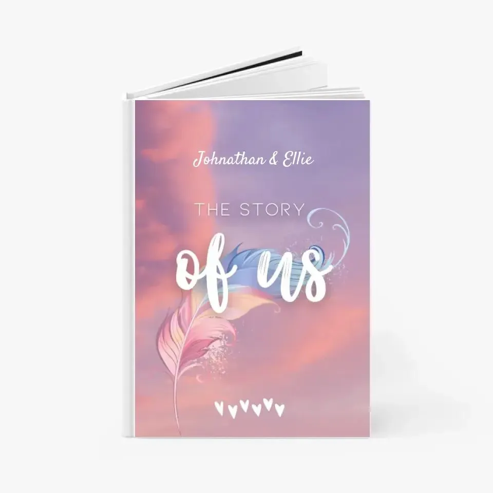 Custom Names The Story Of Us Couple Notebook