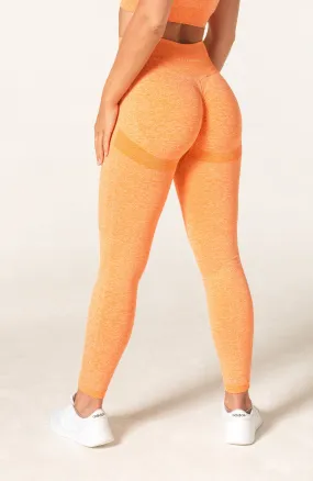 Define Seamless Scrunch Leggings - Orange Marl