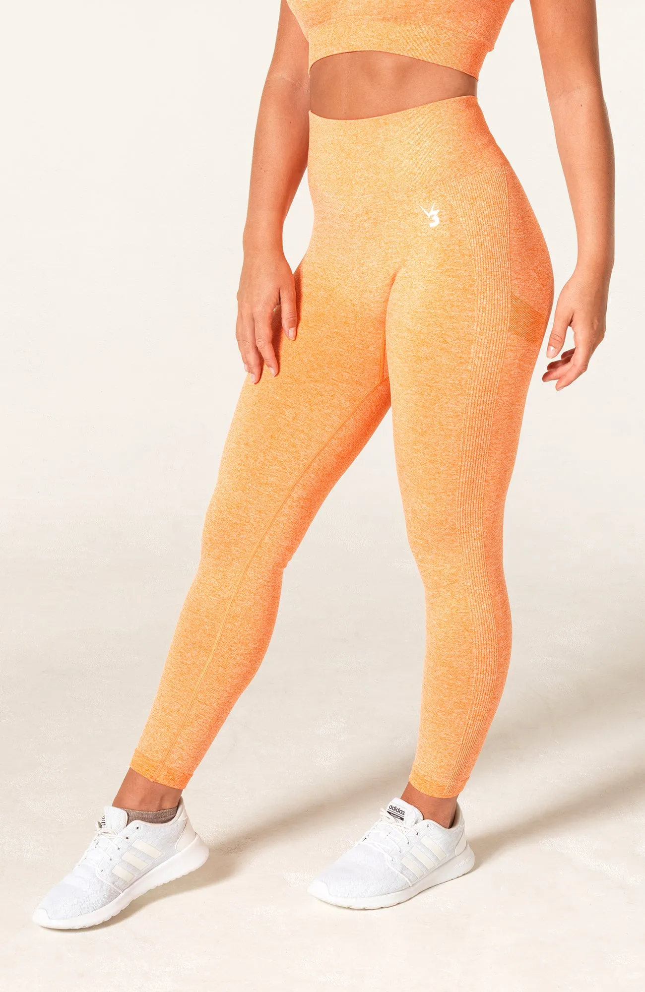 Define Seamless Scrunch Leggings - Orange Marl