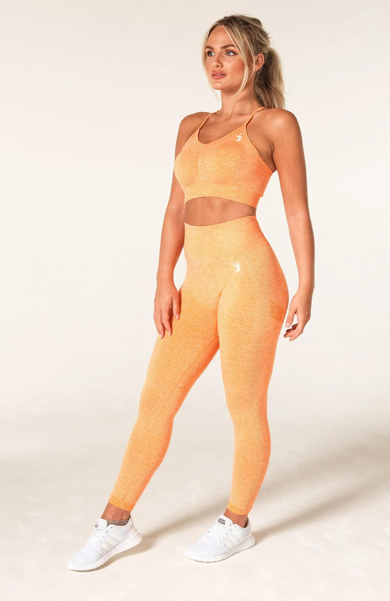 Define Seamless Scrunch Leggings - Orange Marl