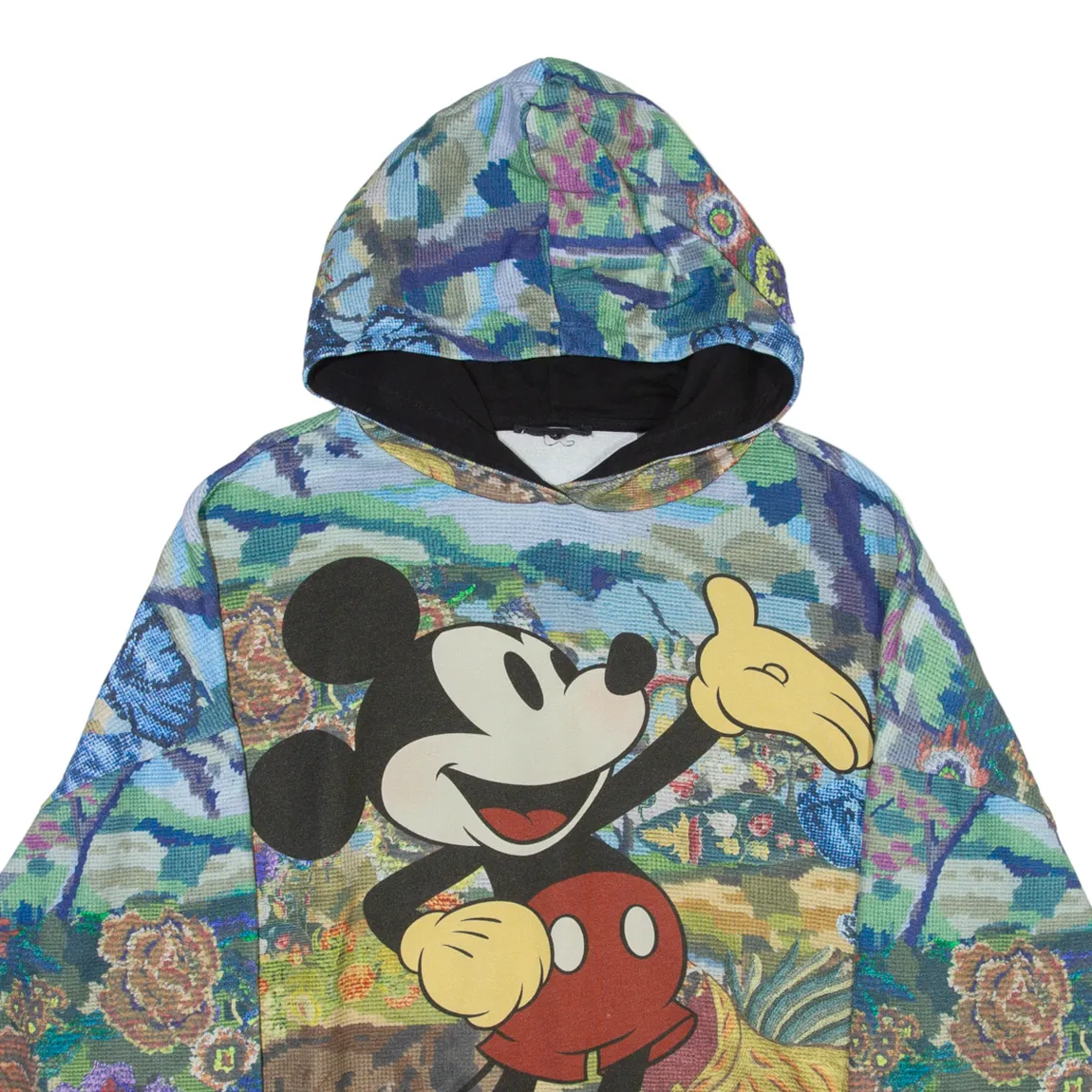 DESIGUAL Mickey Mouse Mens Blue Hoodie M