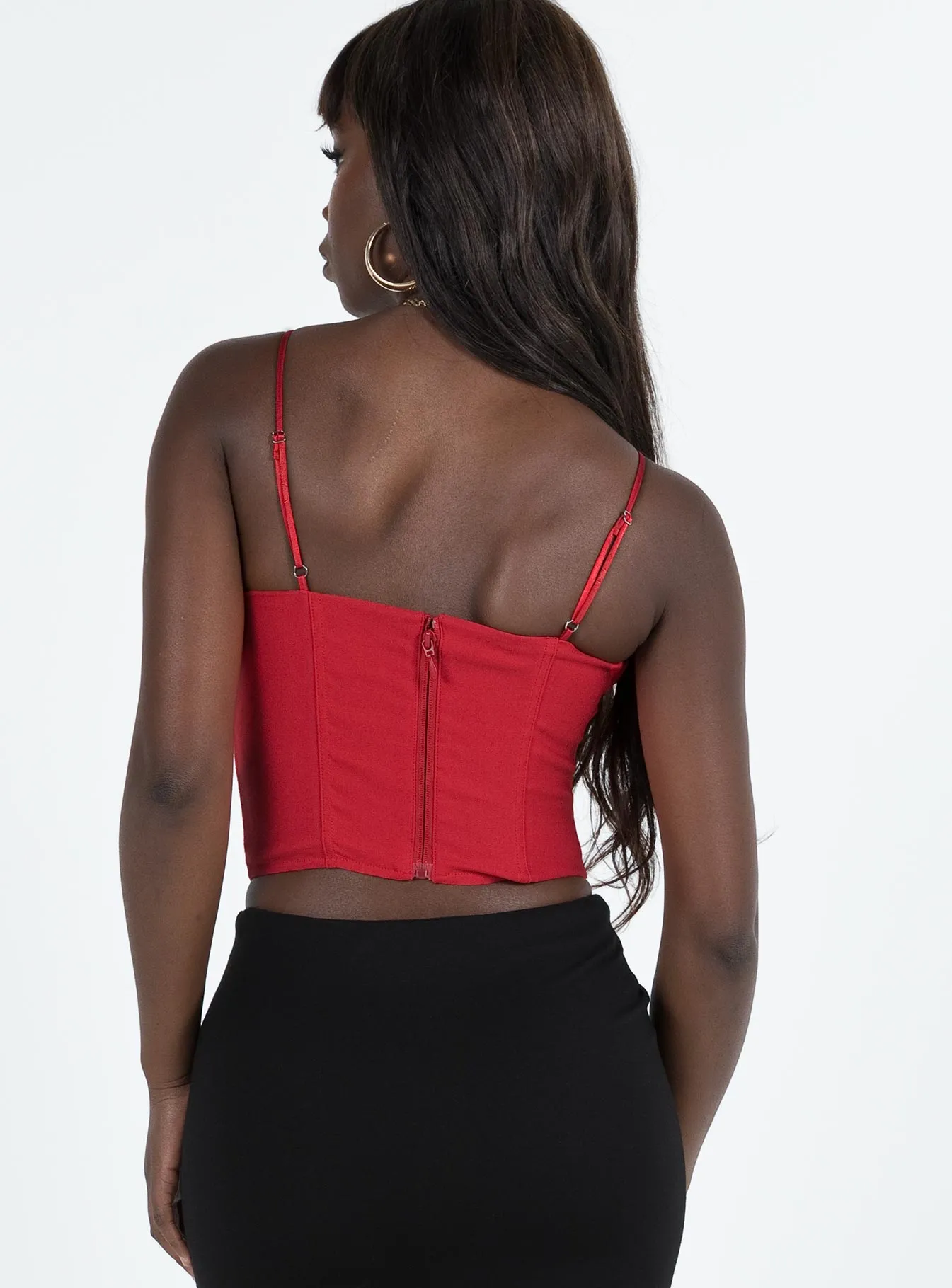 Dia Corset Top Red